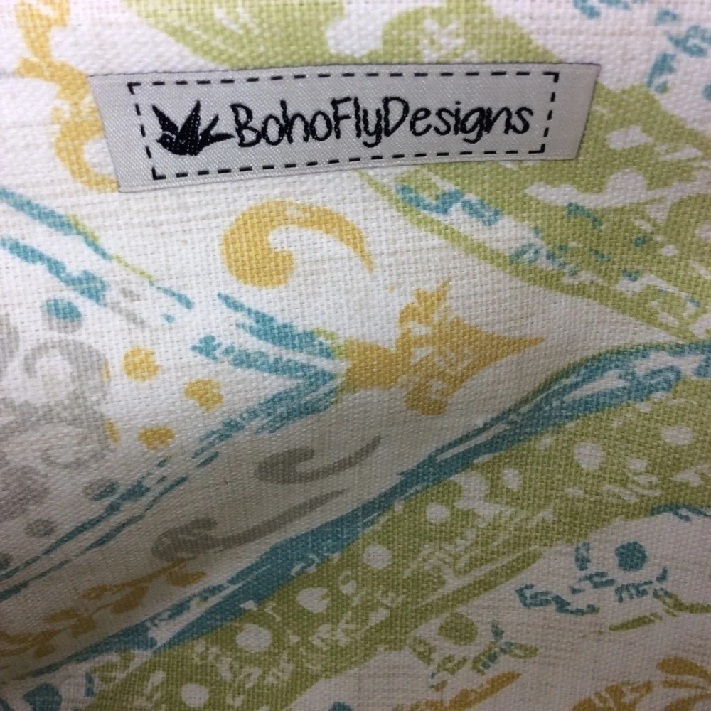NWT Boho Fly Designs Fabric Clutch